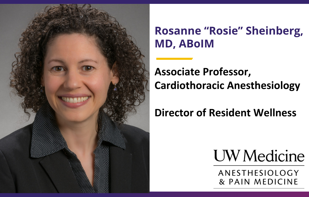 Dr. Rosie Sheinberg, newly appointed Gunn-Loke Endowed Professor in Integrative Pain Medicine.