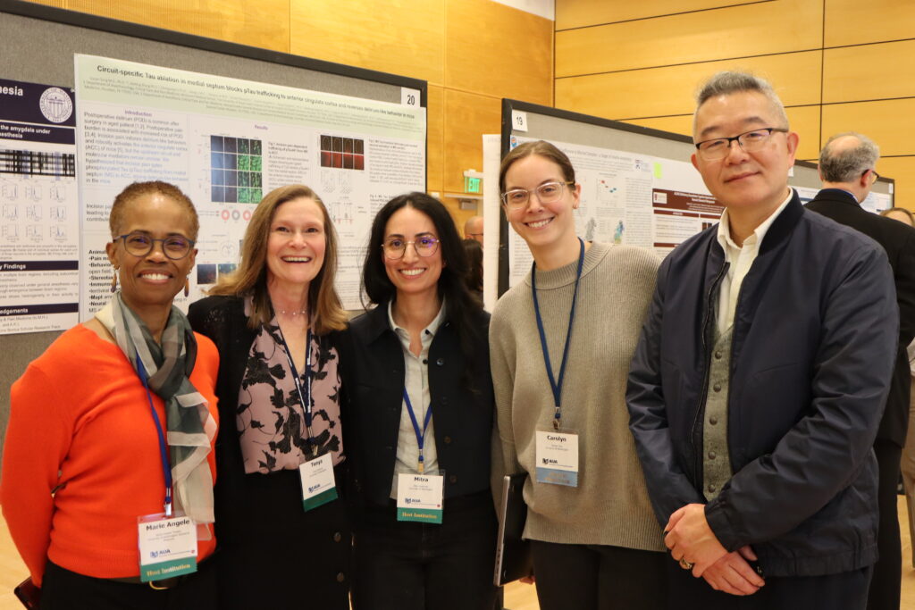 Attendees Angele Theard, Tonya Palermo, Mitra Heshmati, Carolyn Diaz and Jiang Wu represent UW Anesthesiology & Pain Medicine at the meeting.