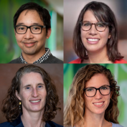 clocwise from top left: Vincent Hsieh, Ashley Colletti, Casey Quinlan, Kate Gentry, 